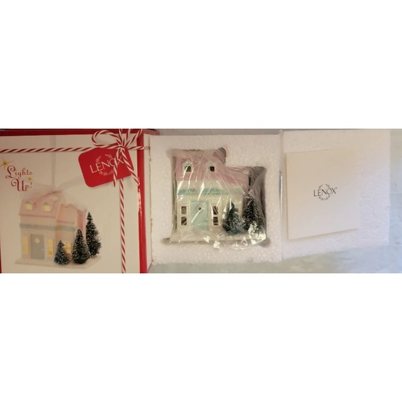 Lenox Light Up Cape Cod House Ornament Christmas Holiday Warm White 3" - Picture 6 of 8